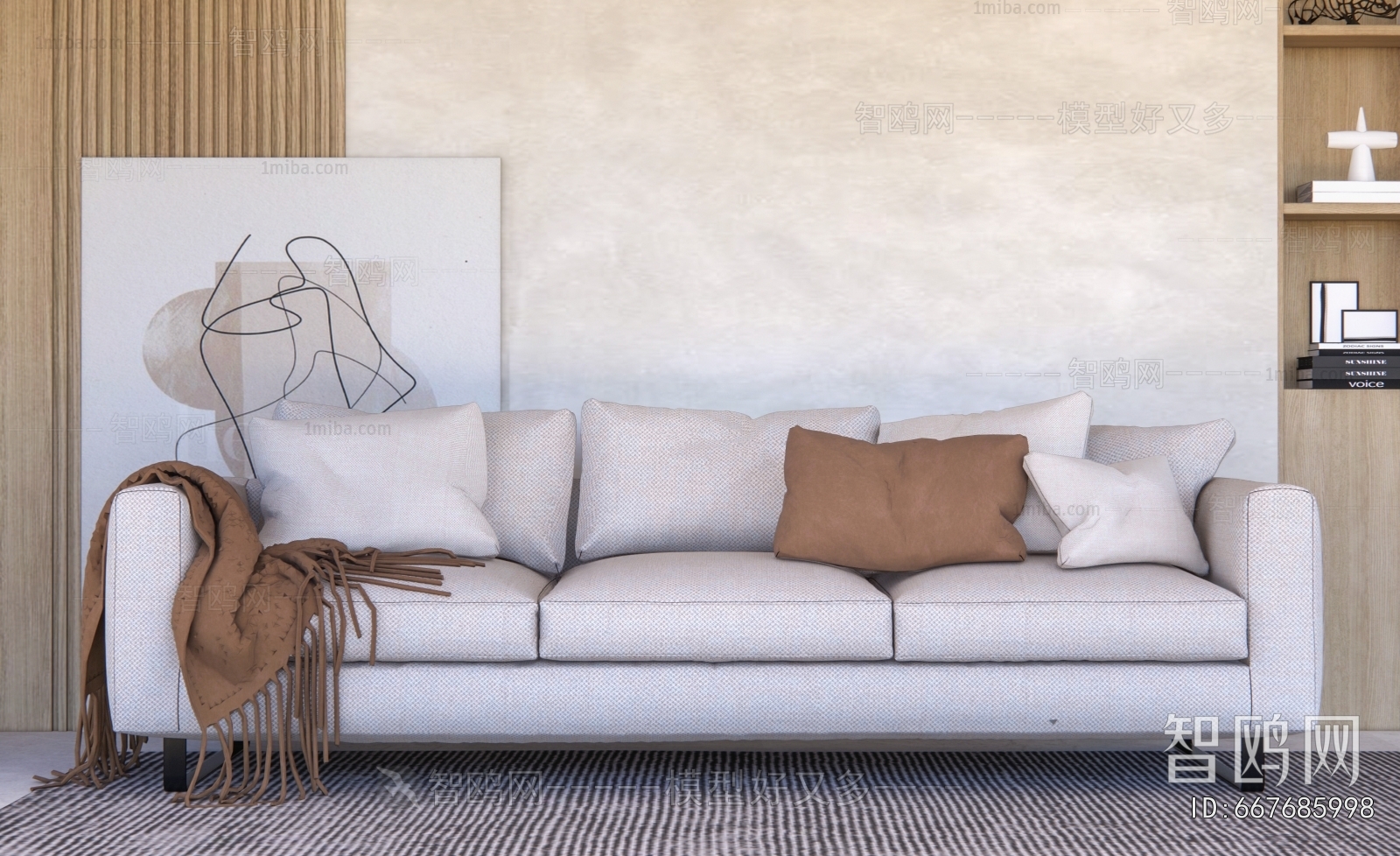 Modern Three-seat Sofa