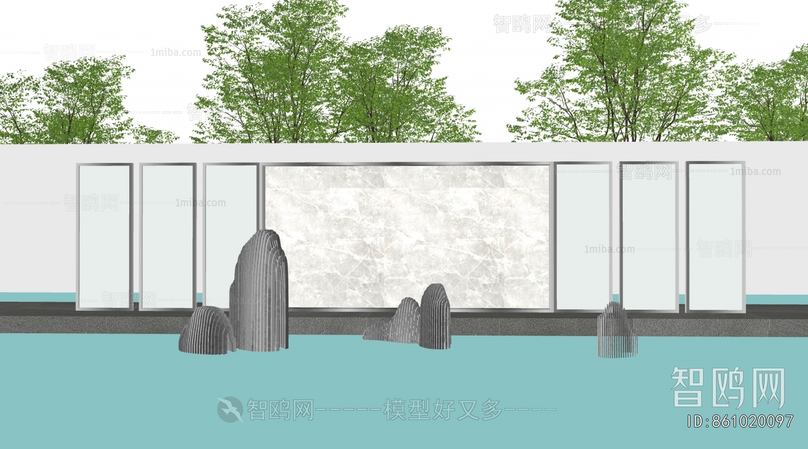 New Chinese Style Landscape Wall