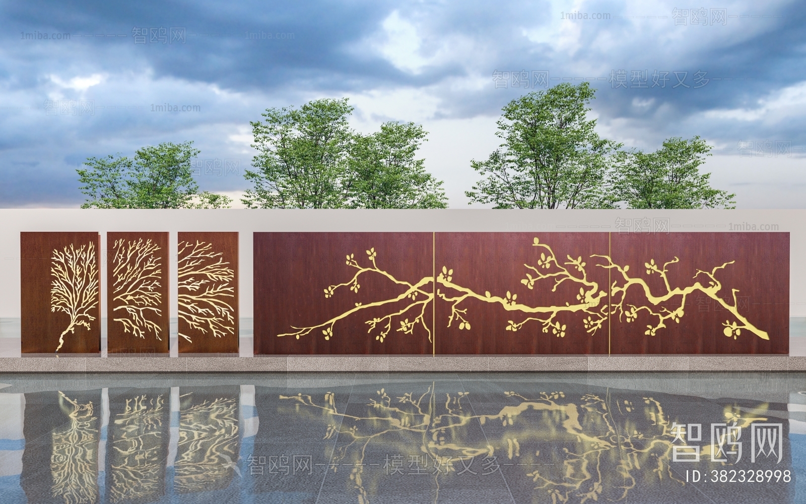 Modern Landscape Wall