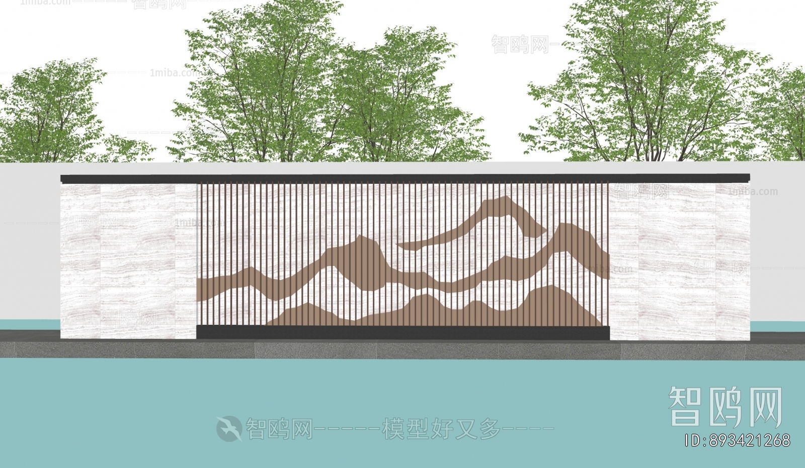 New Chinese Style Landscape Wall