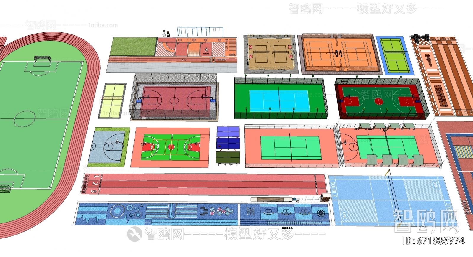 Modern Outdoor Sports Stadium