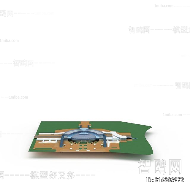 Modern Architectural Bird's-eye View Planning