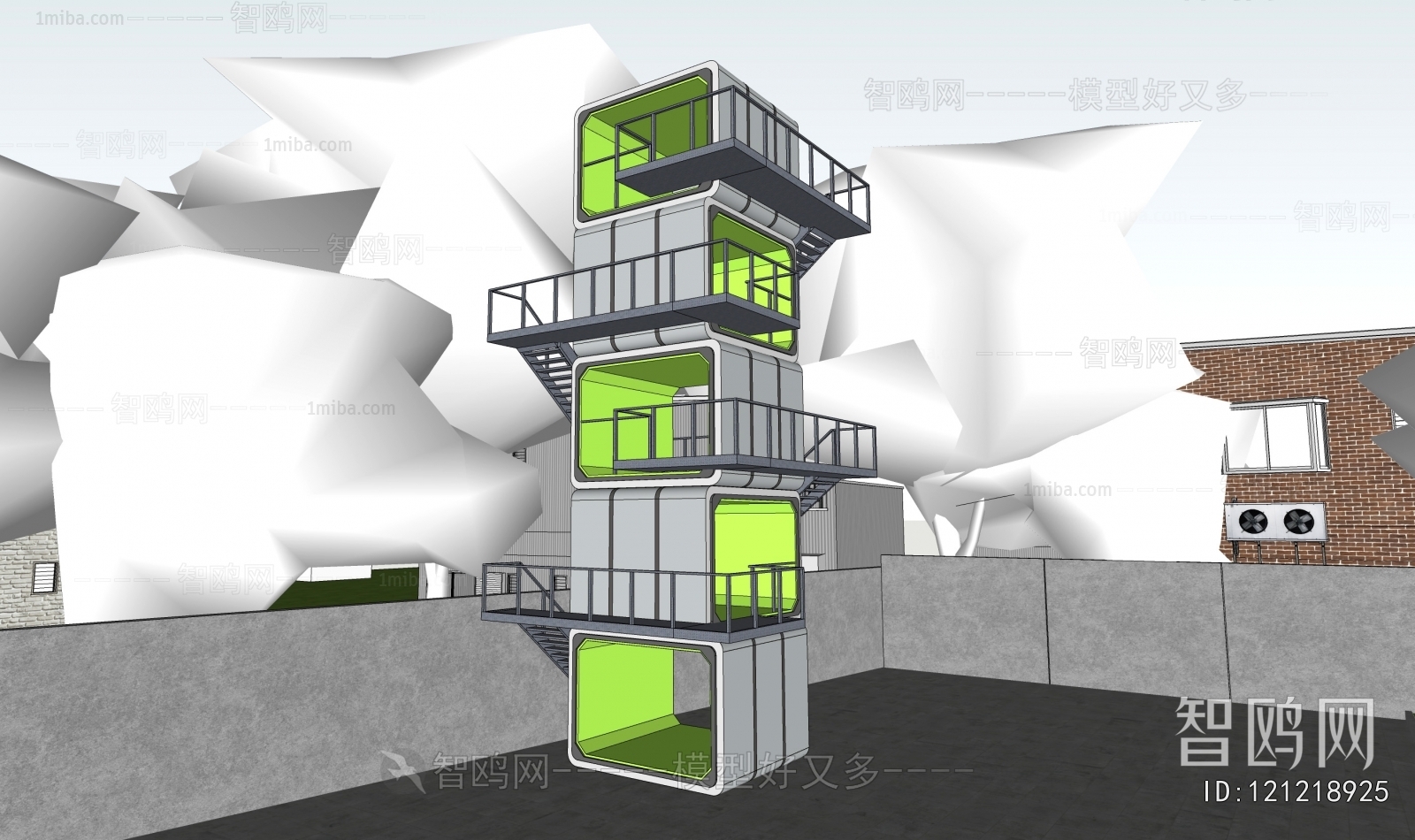 Modern Appearance Of Commercial Building