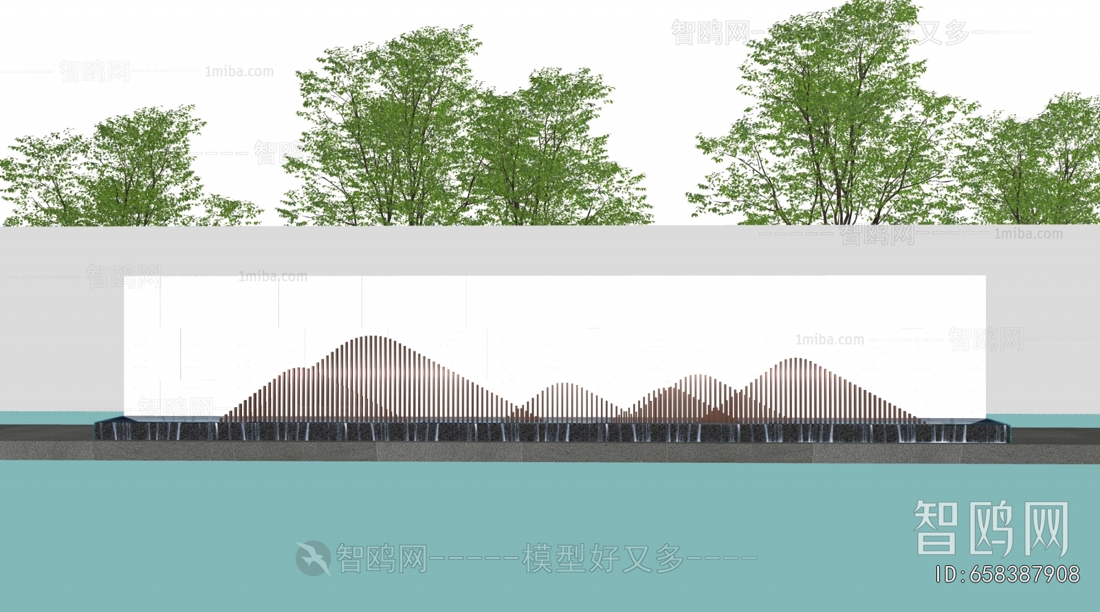 New Chinese Style Landscape Wall