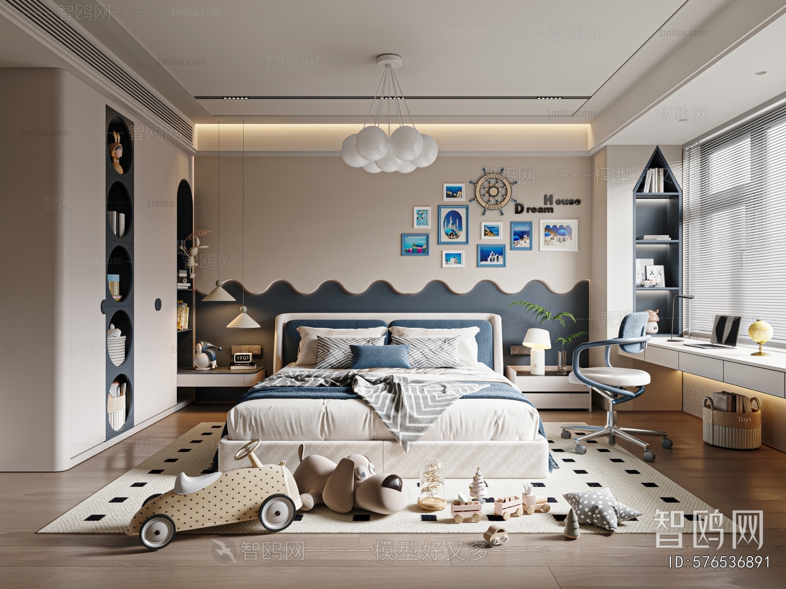 Modern Boy's Room And Son's Room