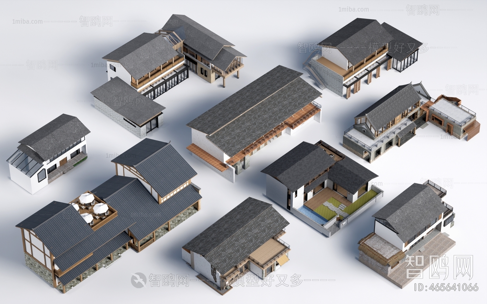 New Chinese Style Appearance Of Commercial Building