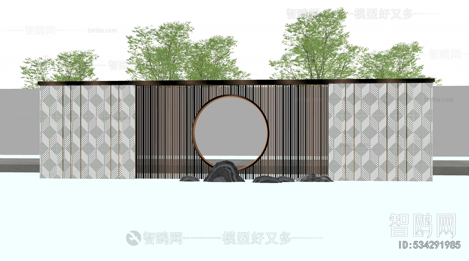 New Chinese Style Landscape Wall
