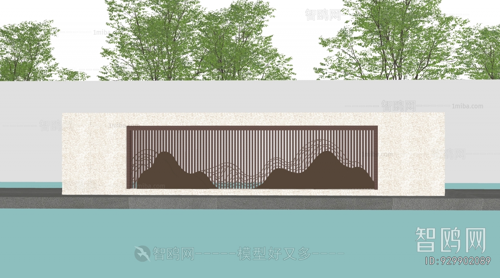 New Chinese Style Landscape Wall