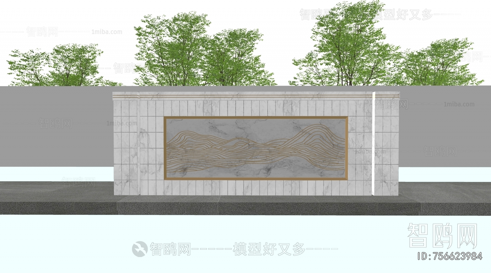 New Chinese Style Landscape Wall