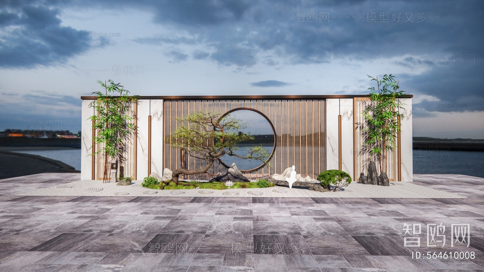 New Chinese Style Landscape Wall