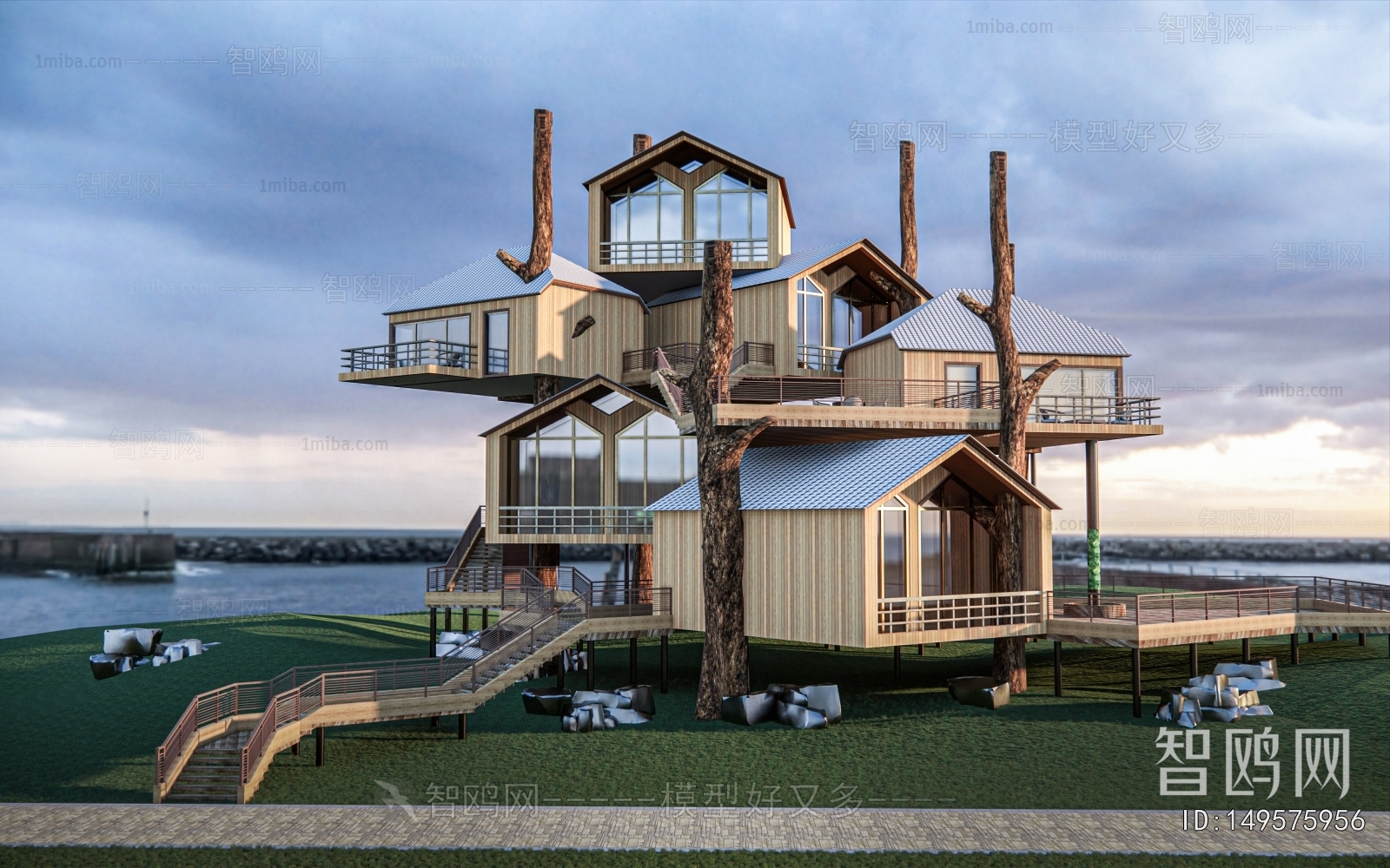 Modern Appearance Of Commercial Building