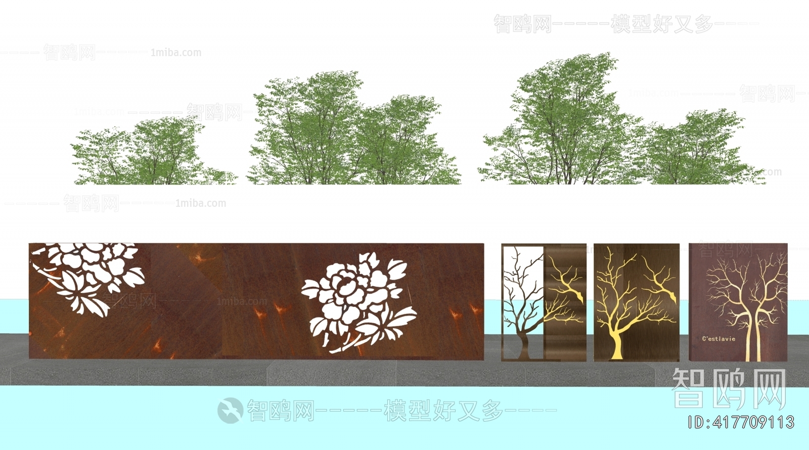 Modern Landscape Wall