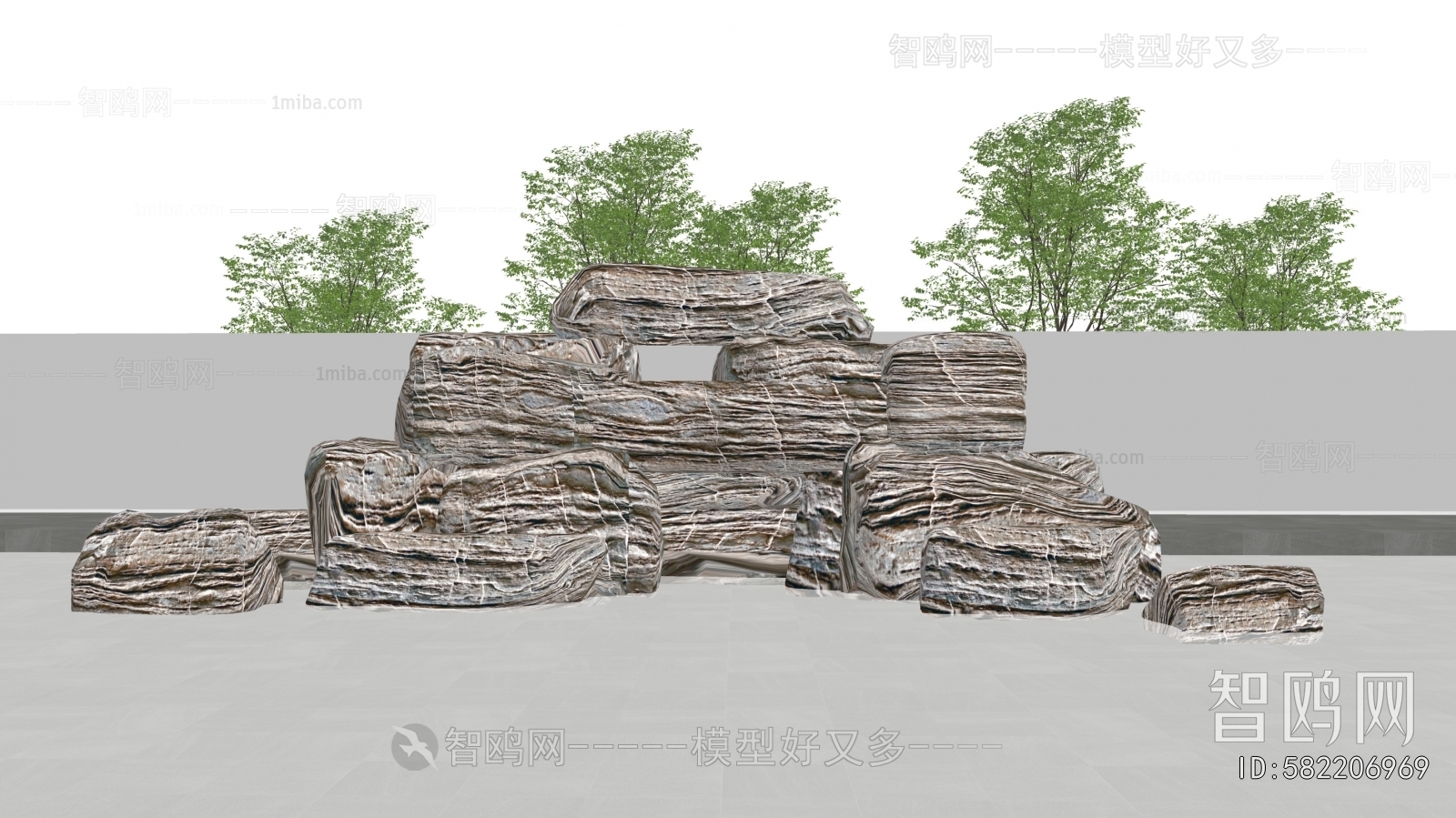 Modern Rockery Waterscape