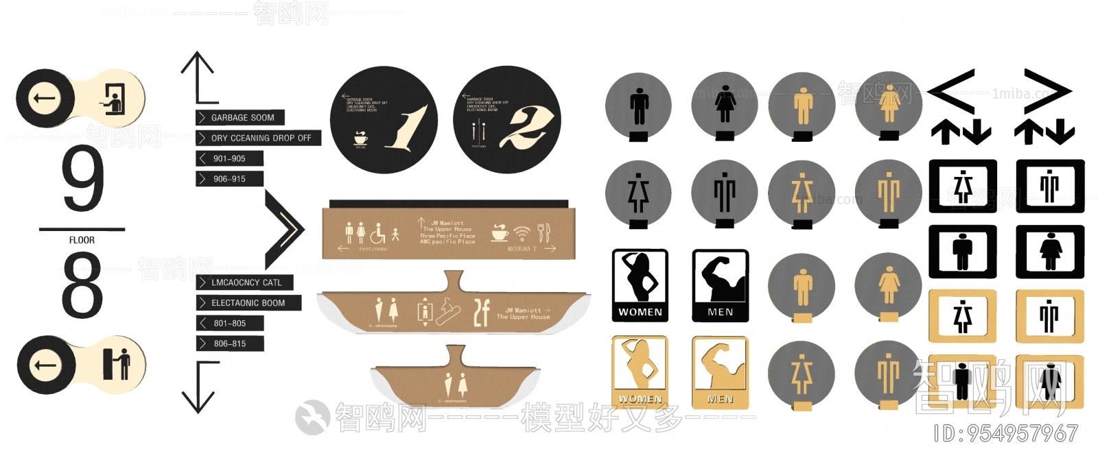 Modern Guide Board/bulletin Board