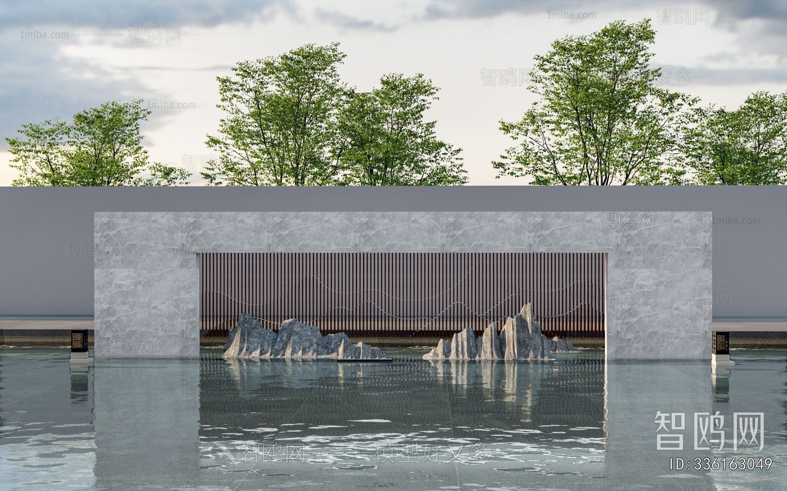 New Chinese Style Landscape Wall