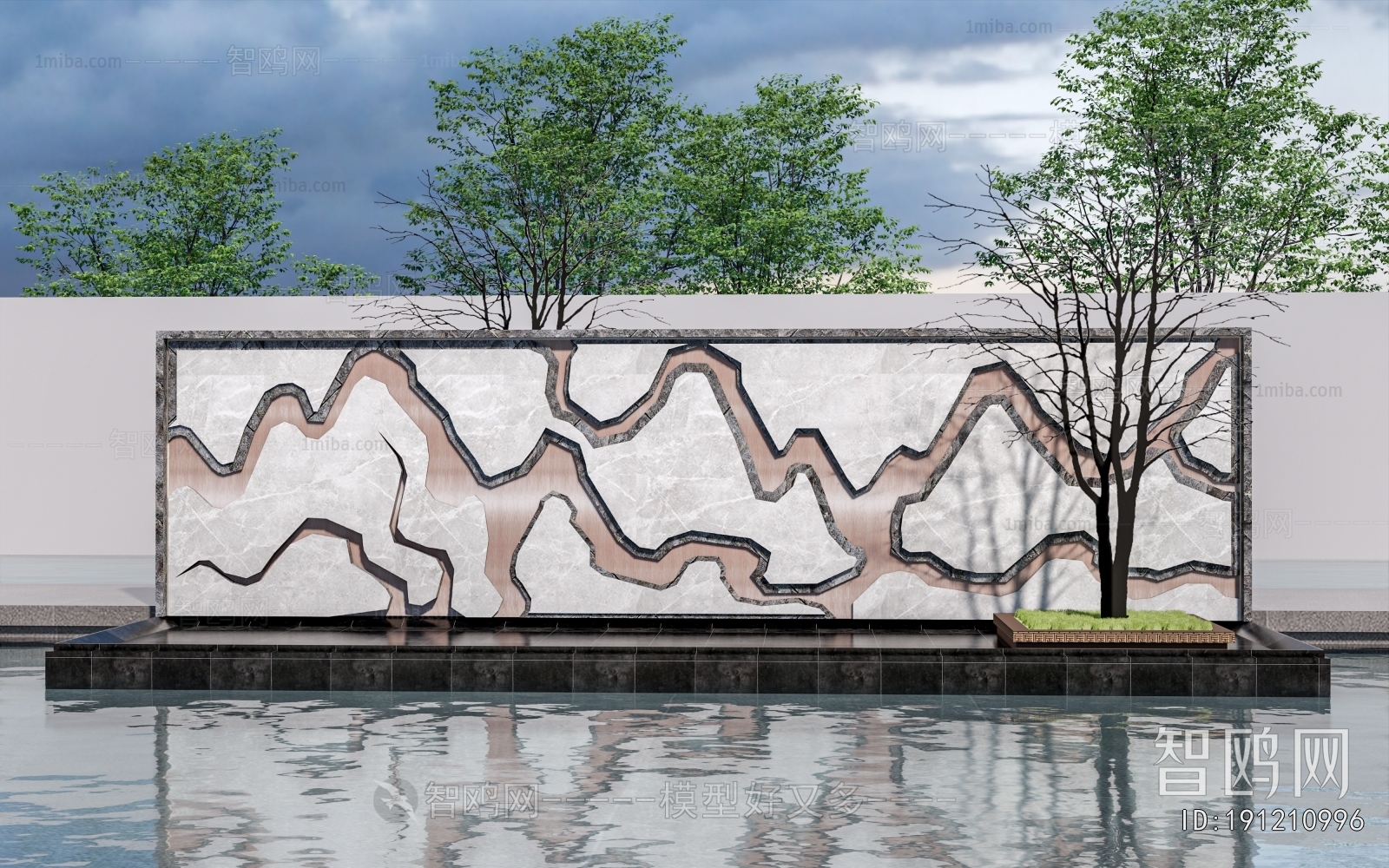 New Chinese Style Landscape Wall