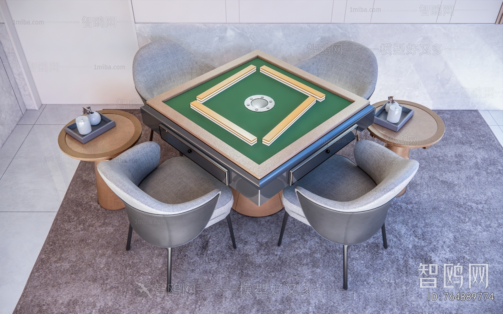 Modern Mahjong Tables And Chairs