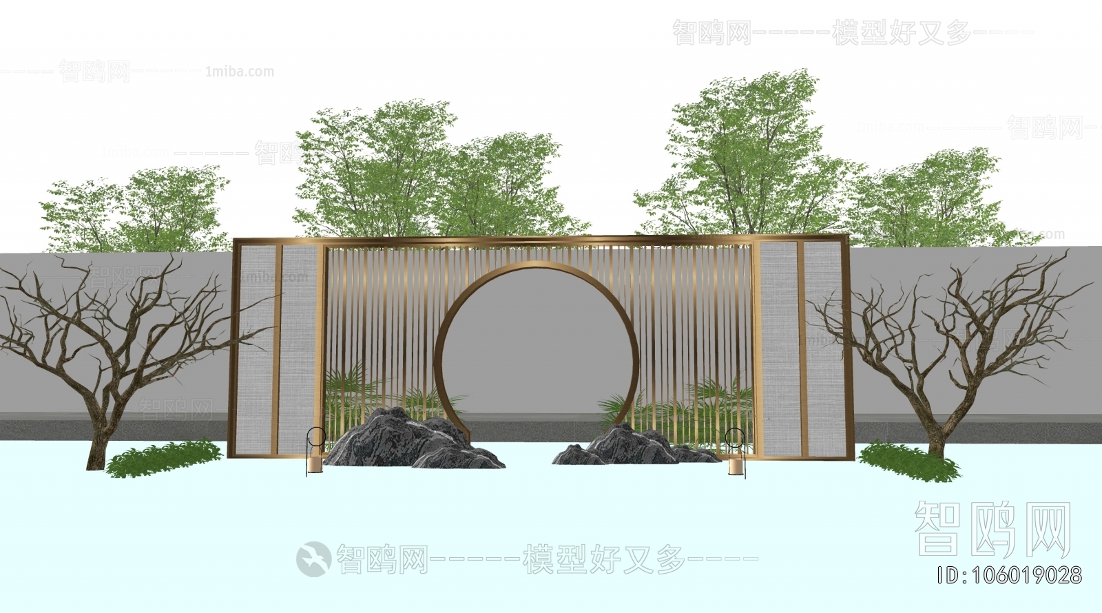 New Chinese Style Landscape Wall