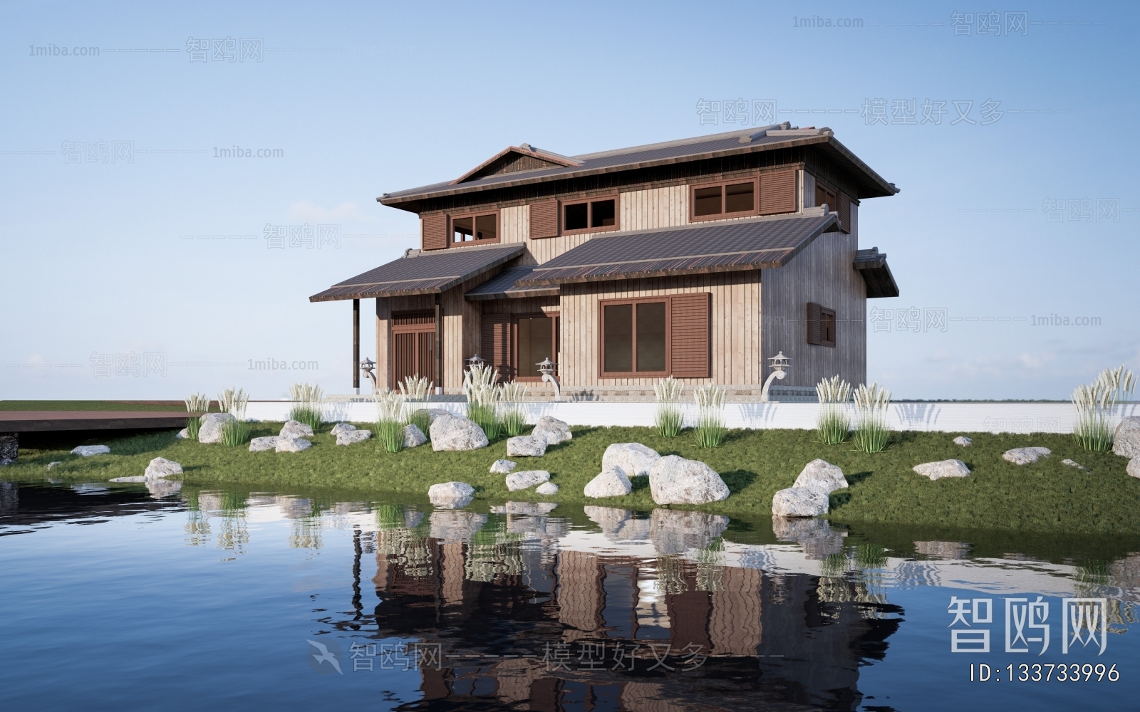 New Chinese Style Appearance Of Commercial Building