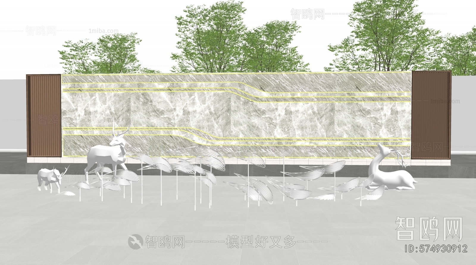 Modern Landscape Wall