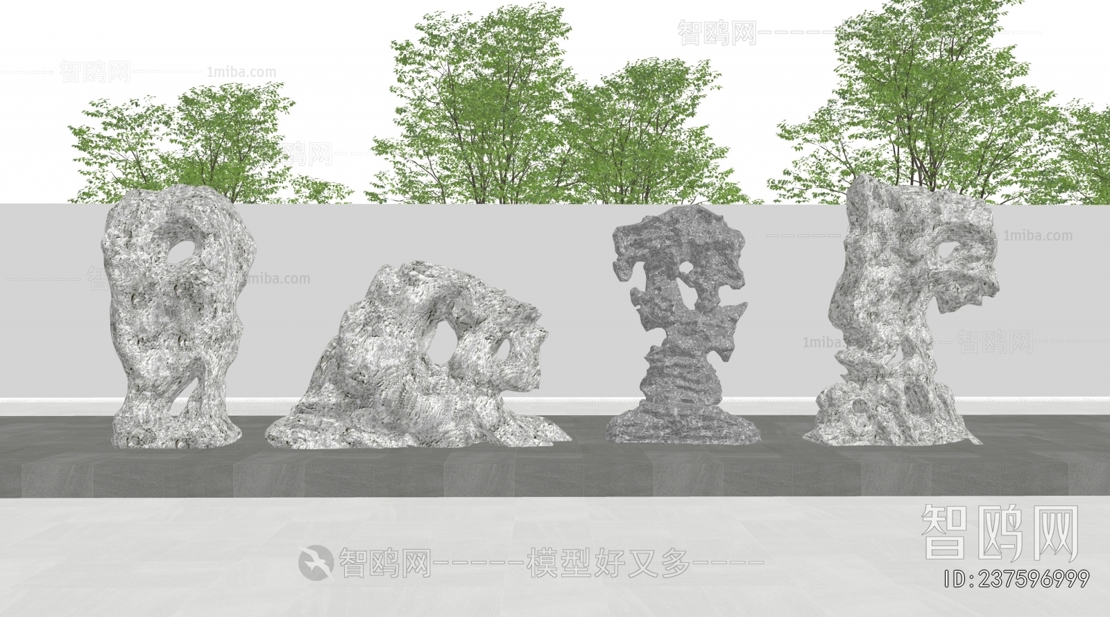 New Chinese Style Rockery Waterscape