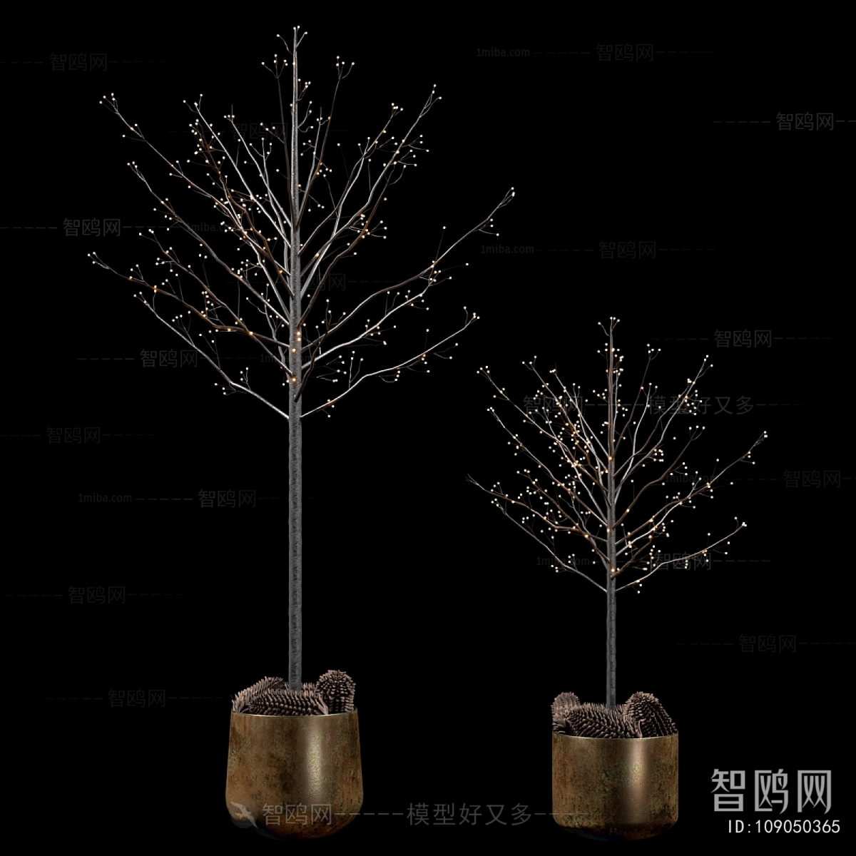 Modern Ground Green Plant Potted Plants