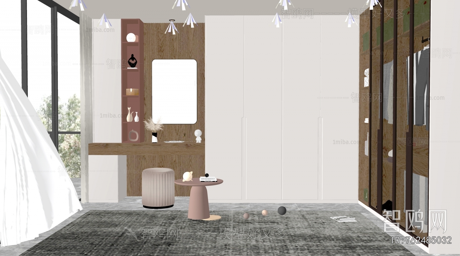 Modern Clothes Storage Area