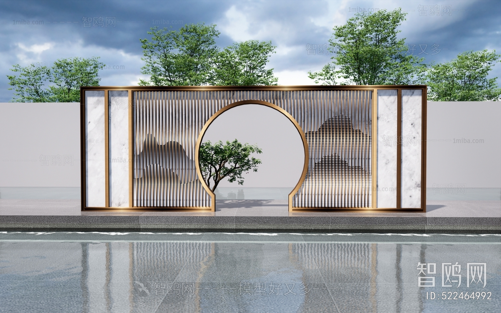 New Chinese Style Landscape Wall