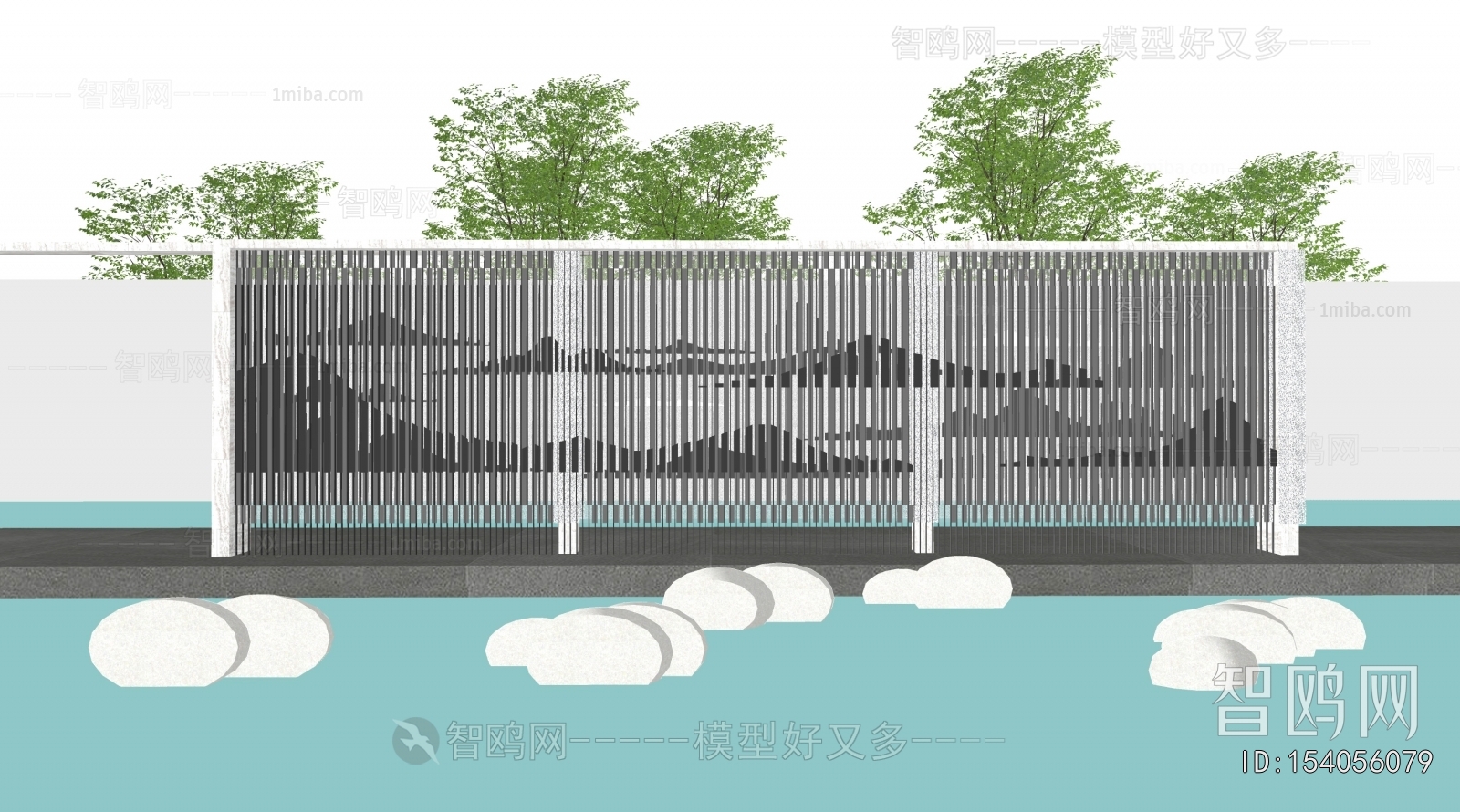 New Chinese Style Landscape Wall