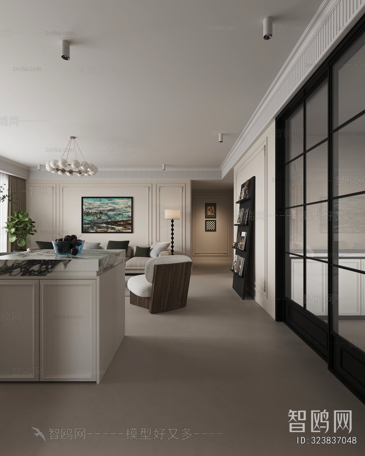 American Style A Living Room