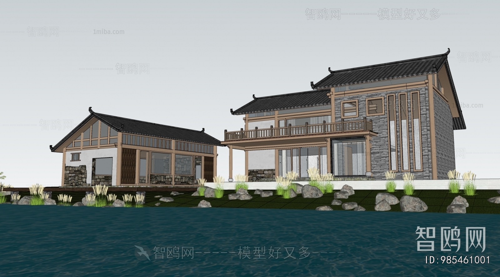 New Chinese Style Building Appearance
