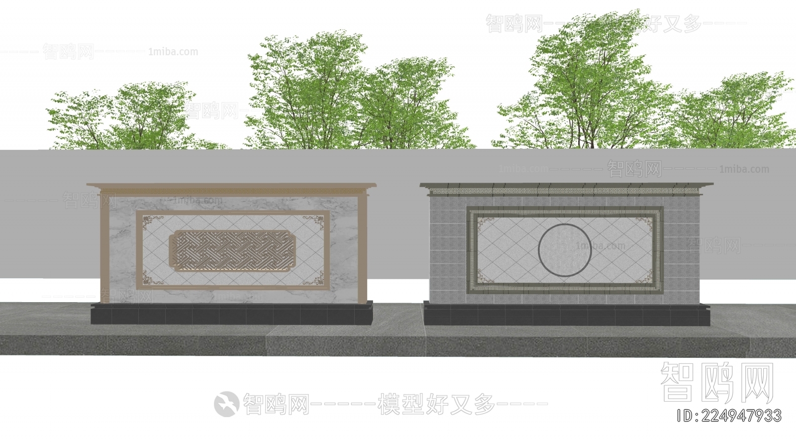 Chinese Style Landscape Wall