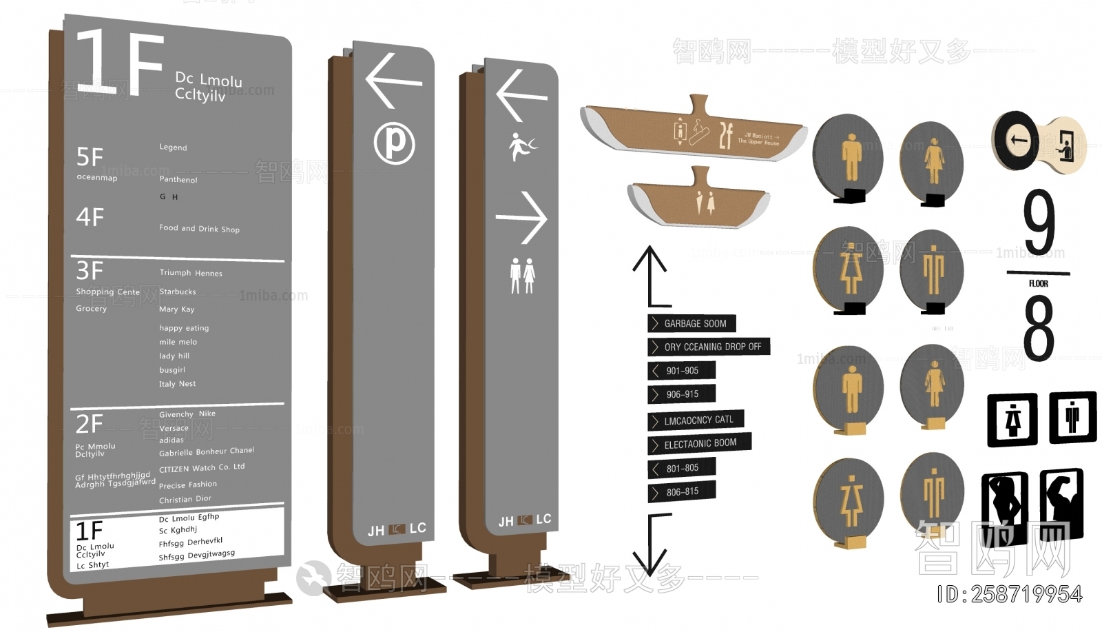 Modern Guide Board/bulletin Board