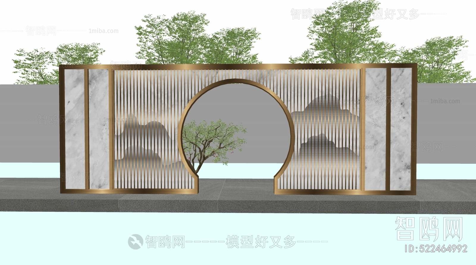New Chinese Style Landscape Wall