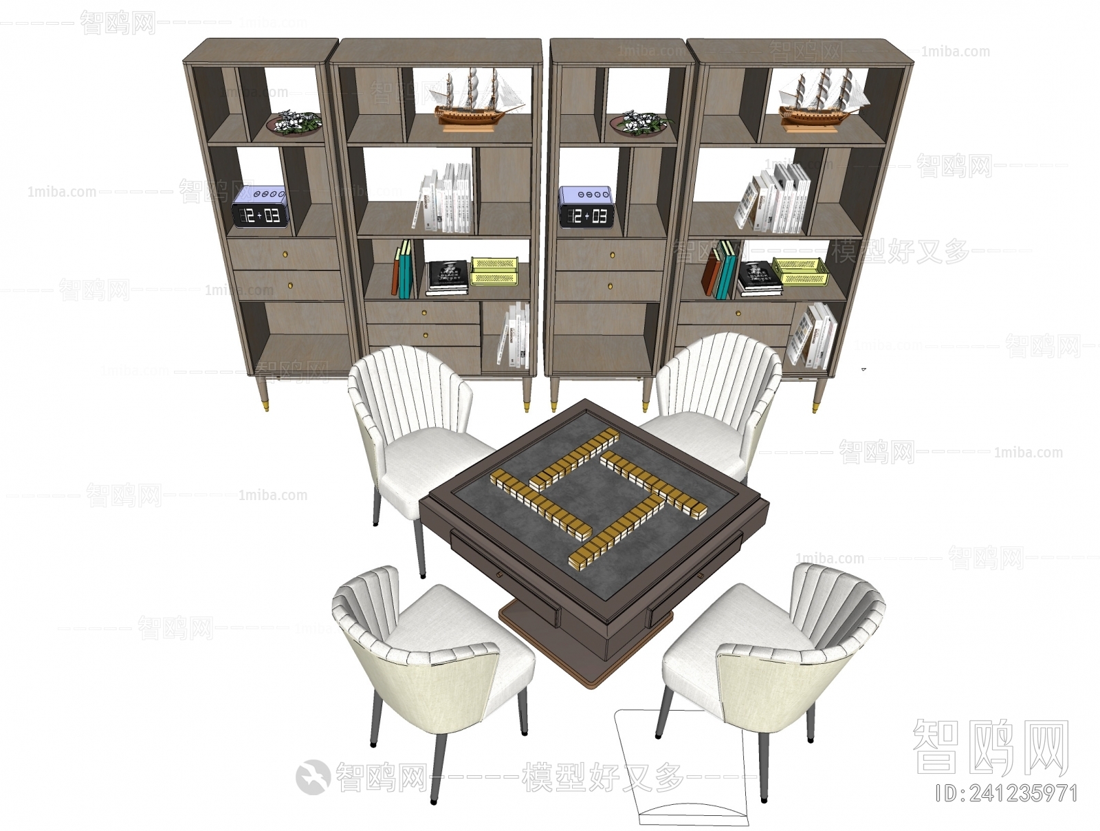 Modern Mahjong Tables And Chairs