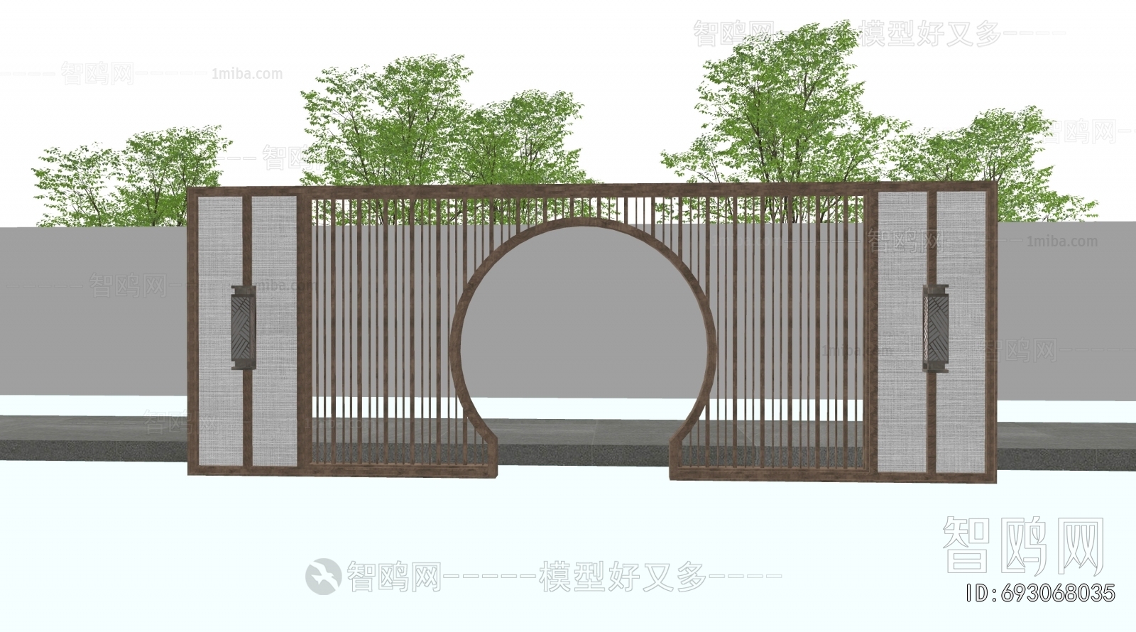 New Chinese Style Landscape Wall