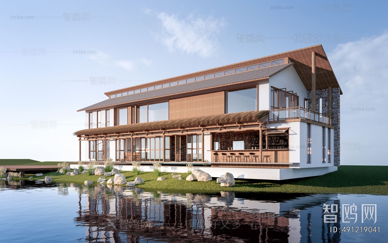 New Chinese Style Building Appearance