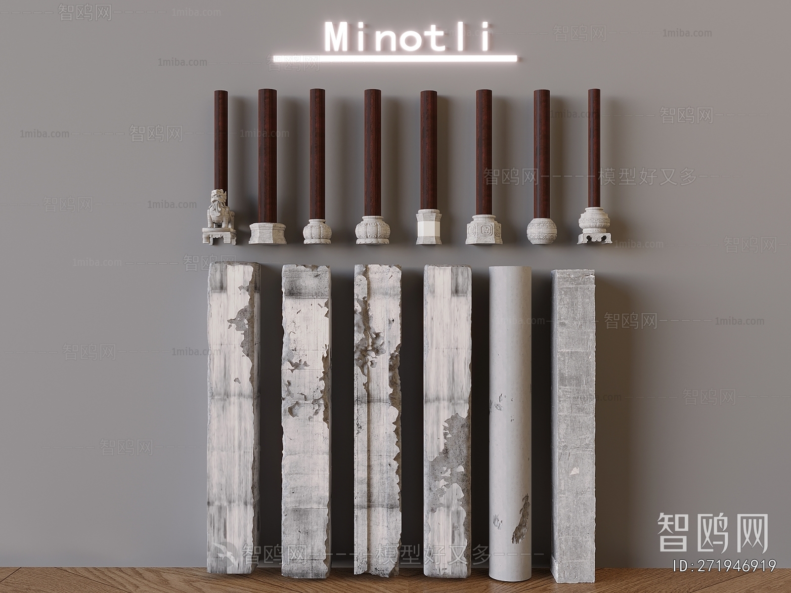 New Chinese Style Column