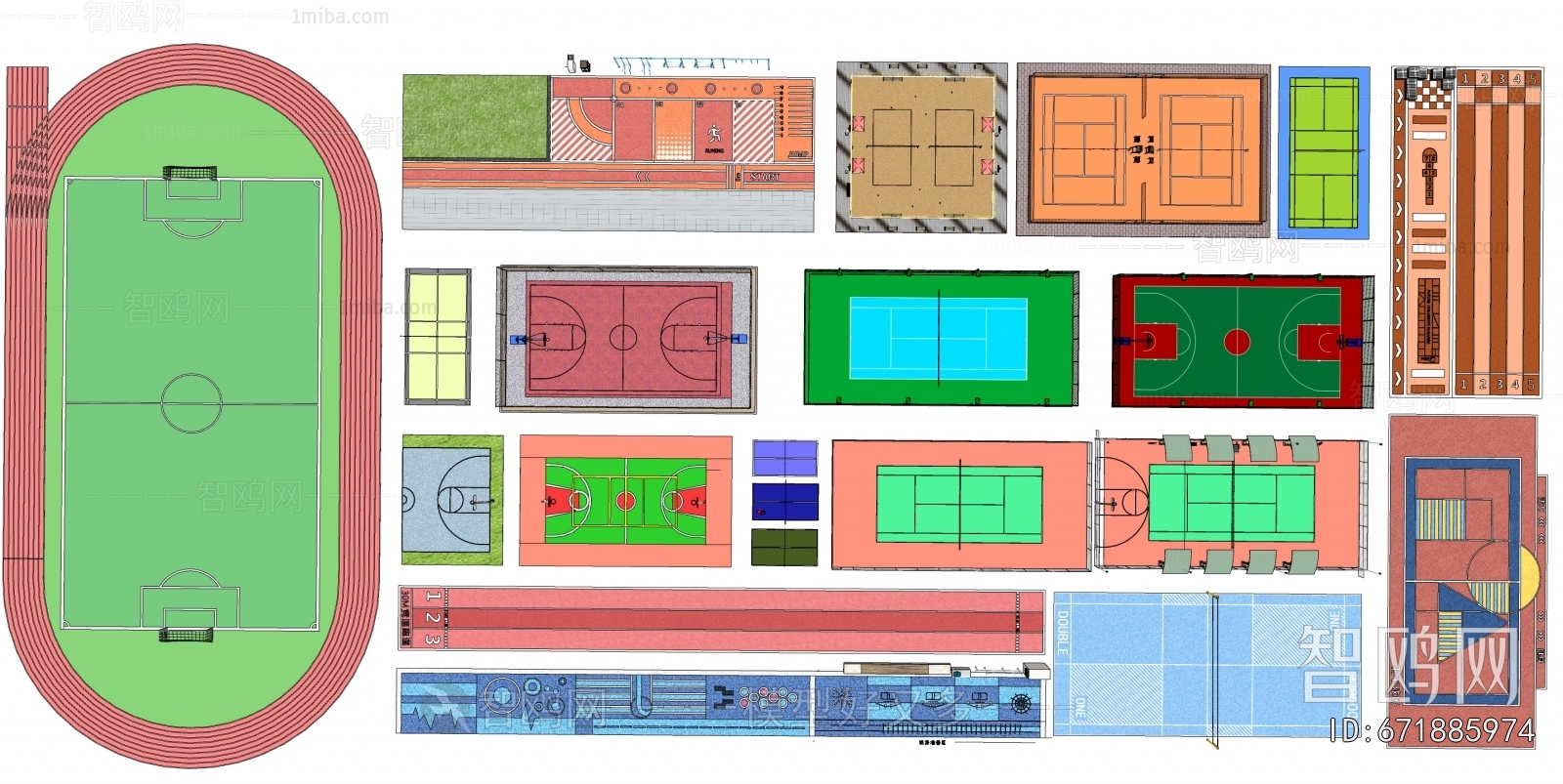 Modern Outdoor Sports Stadium