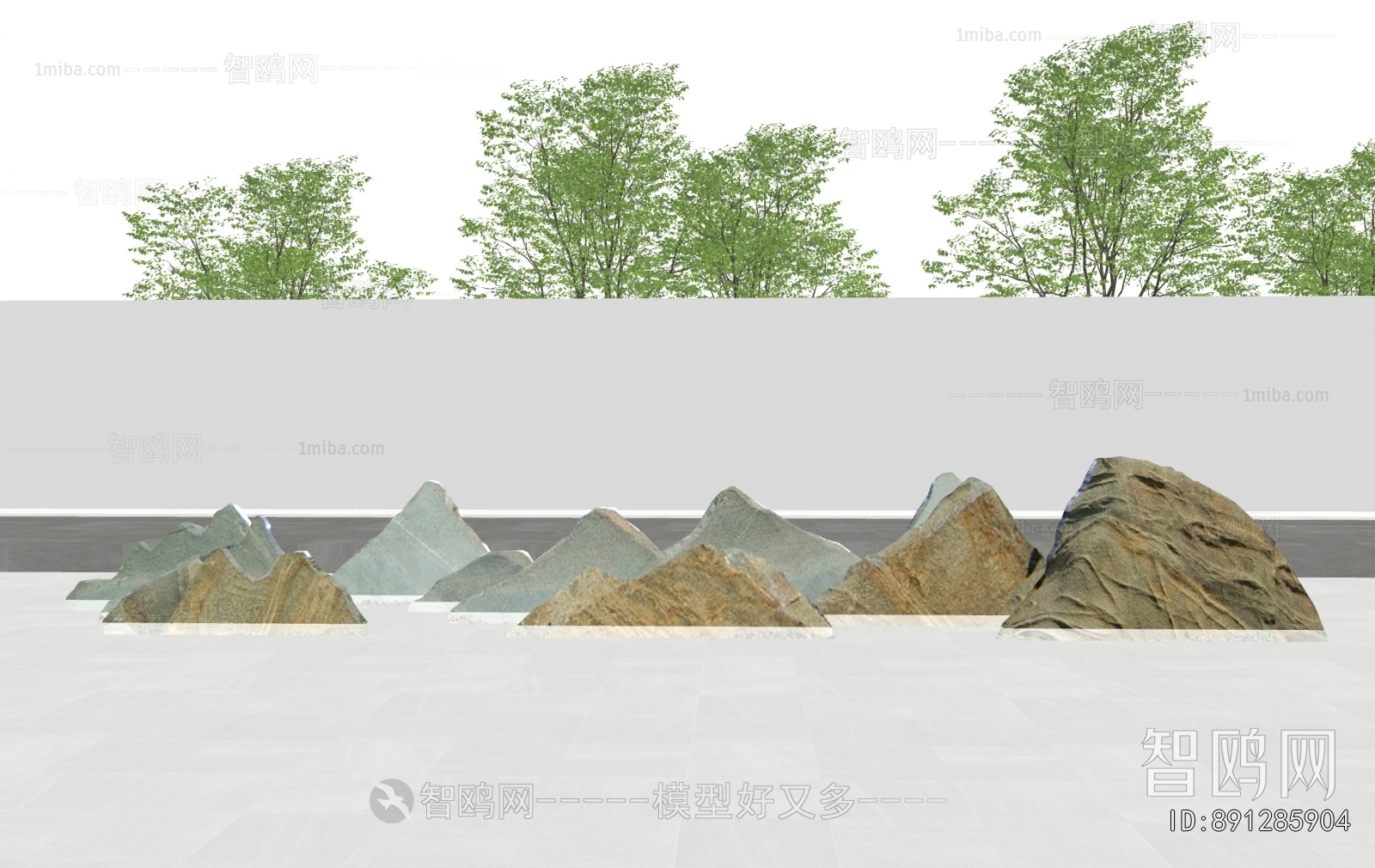 Modern Rockery Waterscape