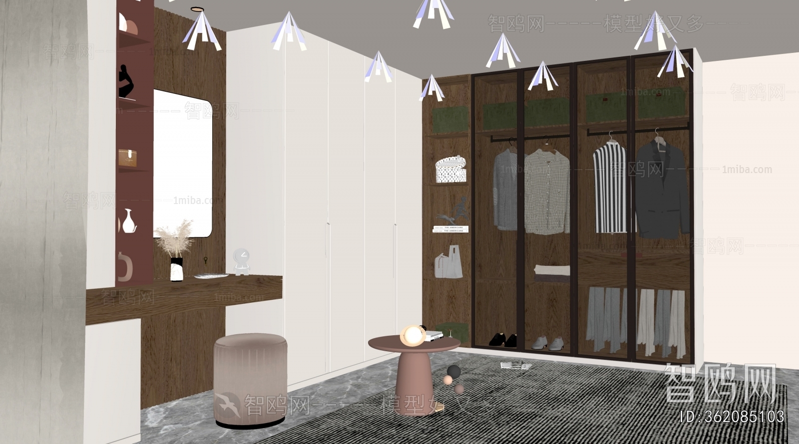 Modern Clothes Storage Area