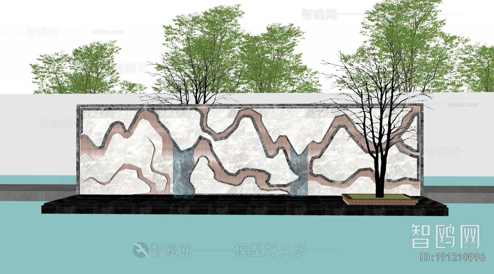 New Chinese Style Landscape Wall