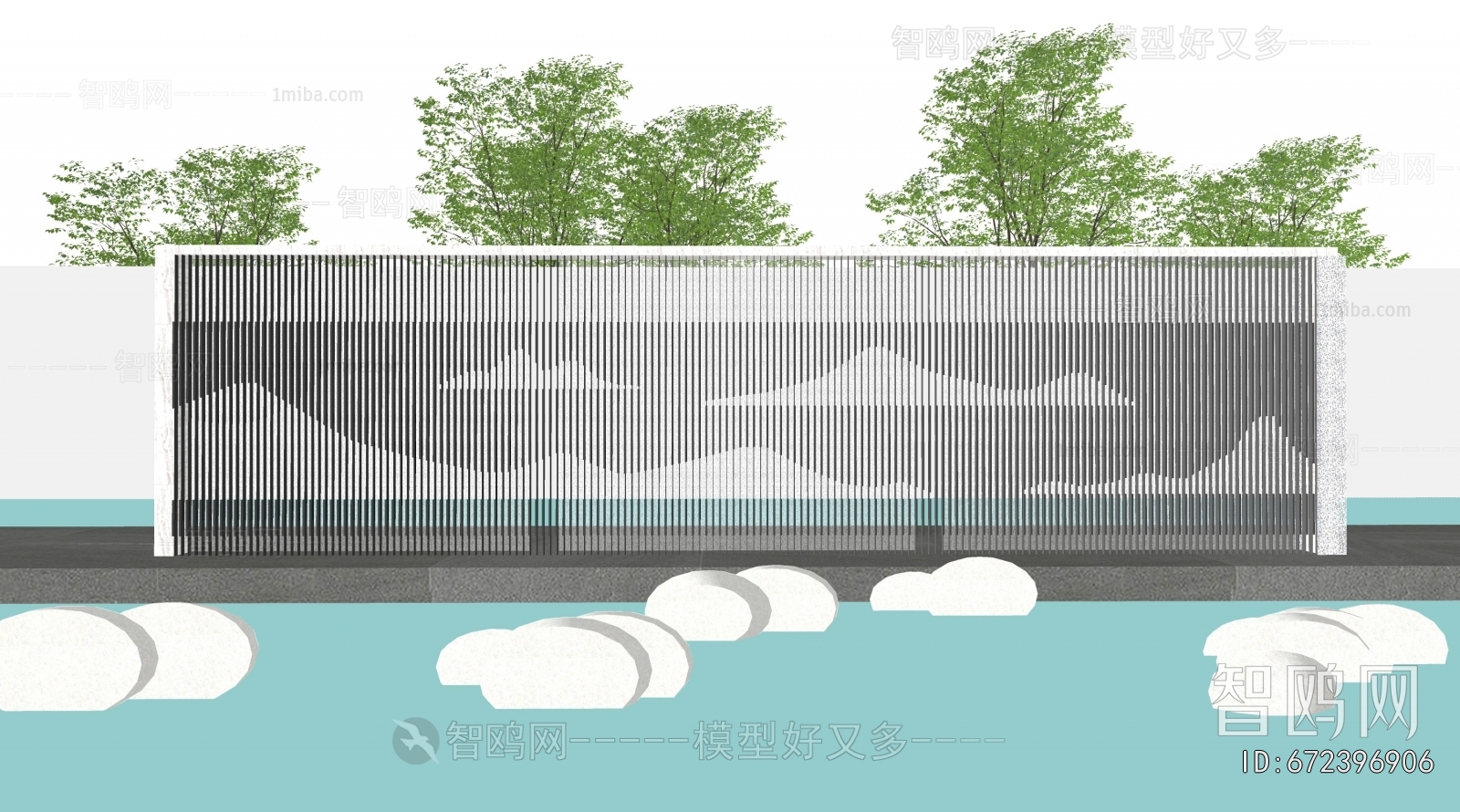 New Chinese Style Landscape Wall