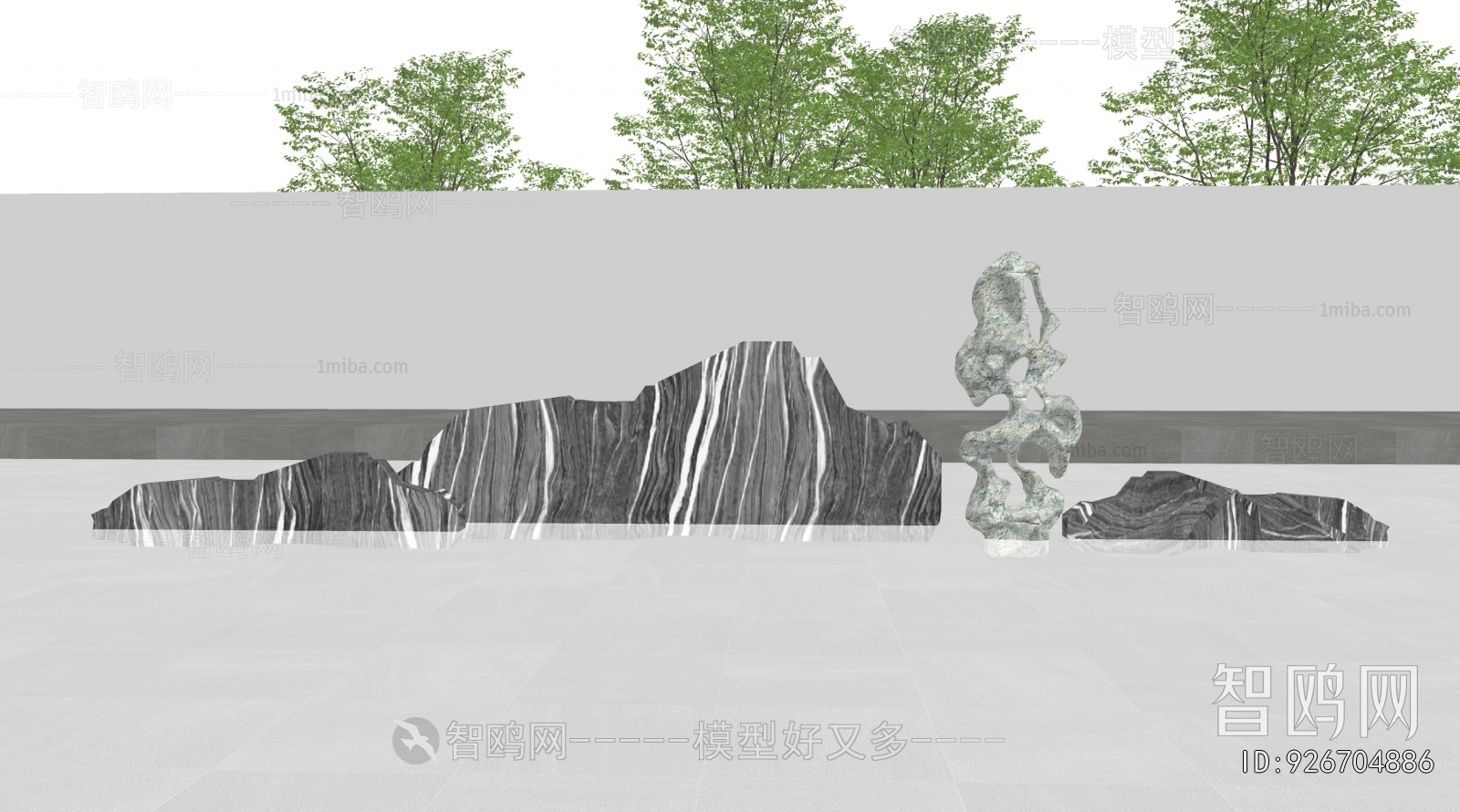 Modern Rockery Waterscape