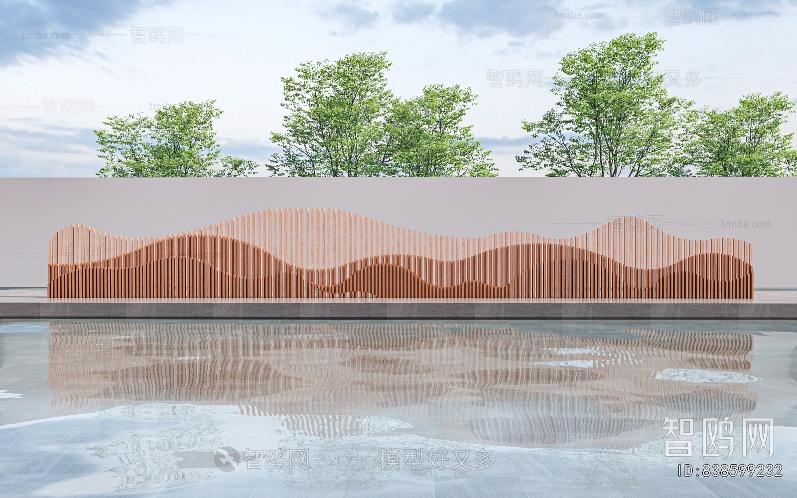 New Chinese Style Landscape Wall