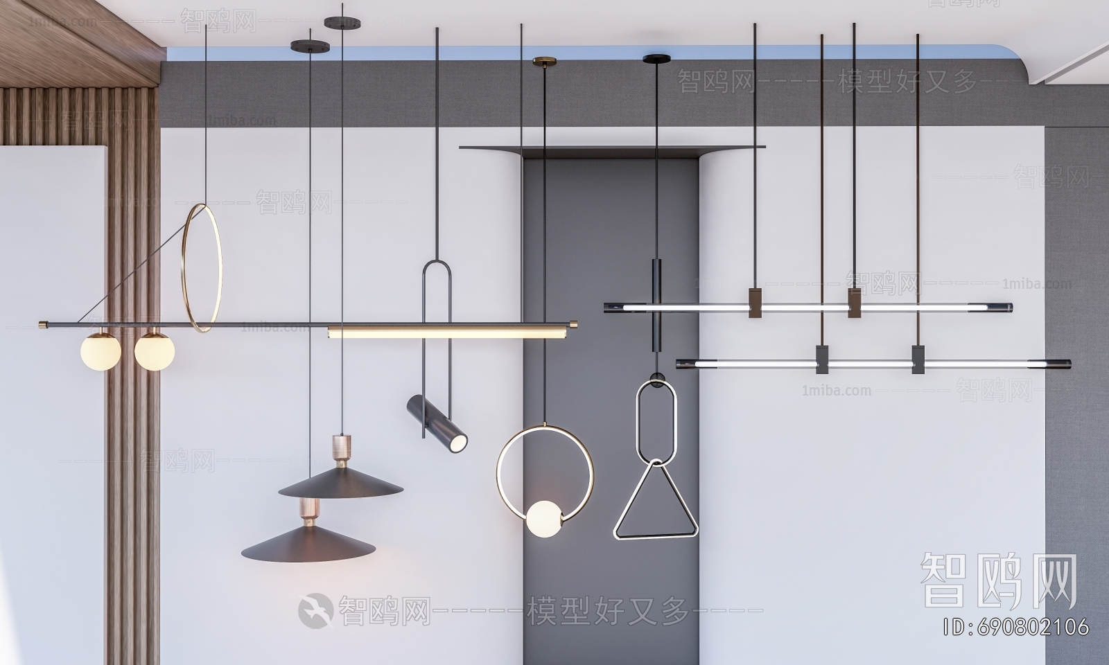 Modern Long Chandelier