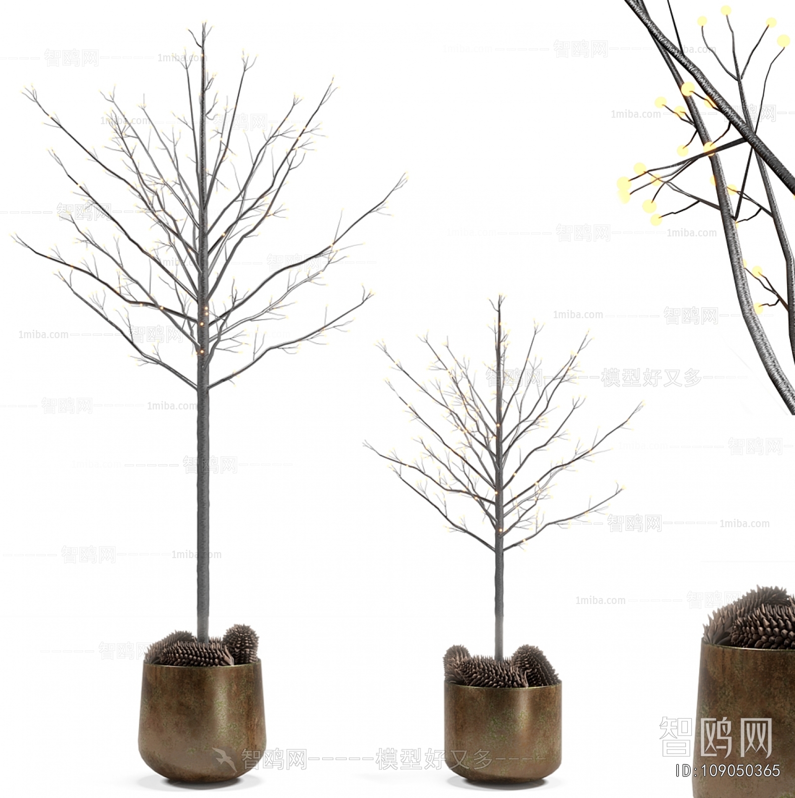 Modern Ground Green Plant Potted Plants