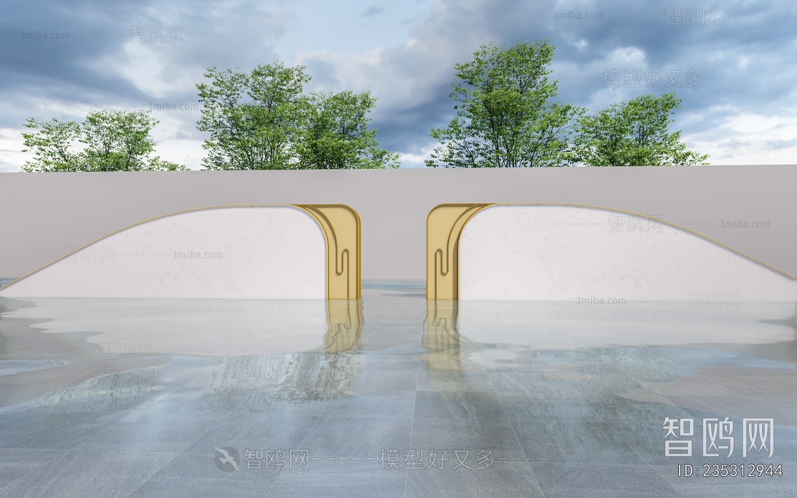 Modern Landscape Wall