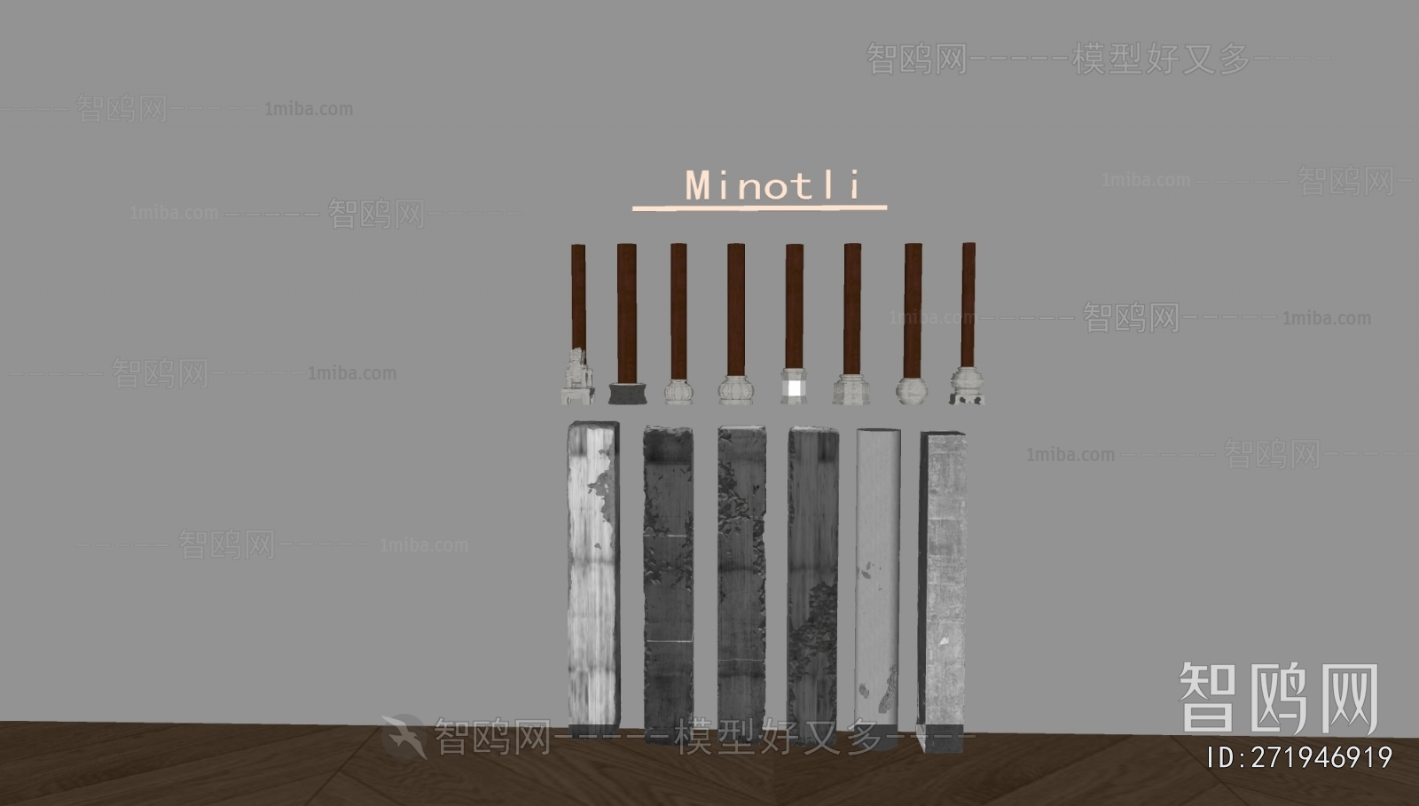 New Chinese Style Column