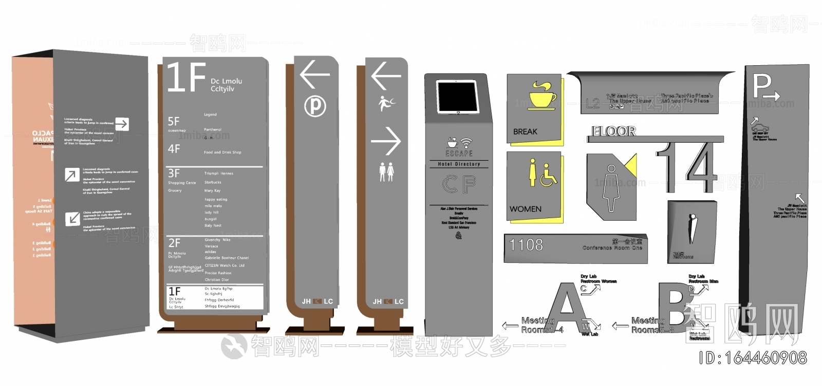 Modern Guide Board/bulletin Board